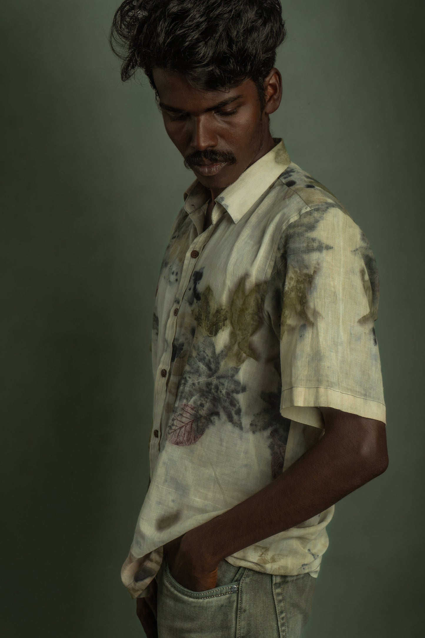 Eco-Printed Mulcotton Shirt