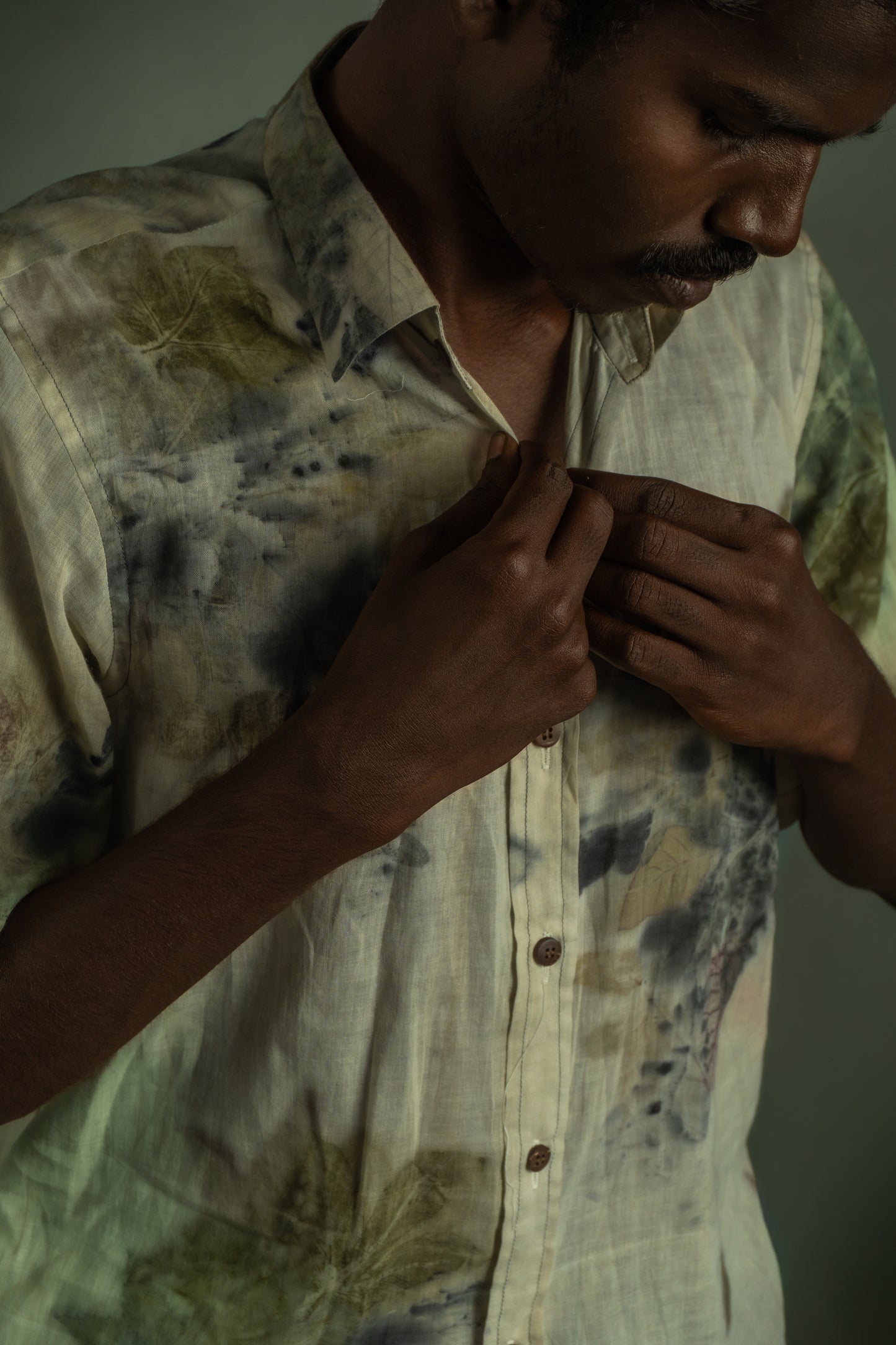 Eco-Printed Mulcotton Shirt