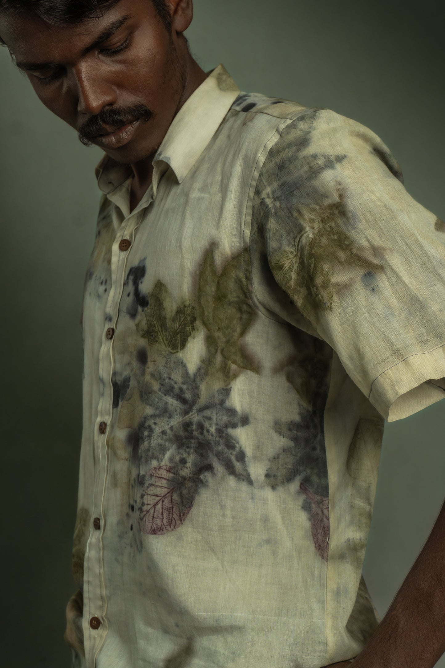 Eco-Printed Mulcotton Shirt