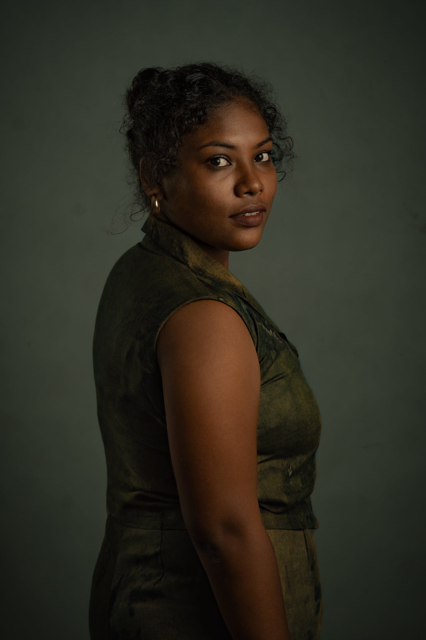 Eco-Printed Linen Coord Set